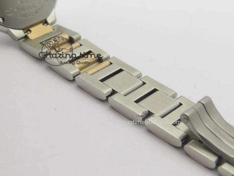 Ballon Bleu De V6 28.5mm SS RG Champagne Gold Dial On SS RG Bracelet Ronda Quartz QuickDry 10785