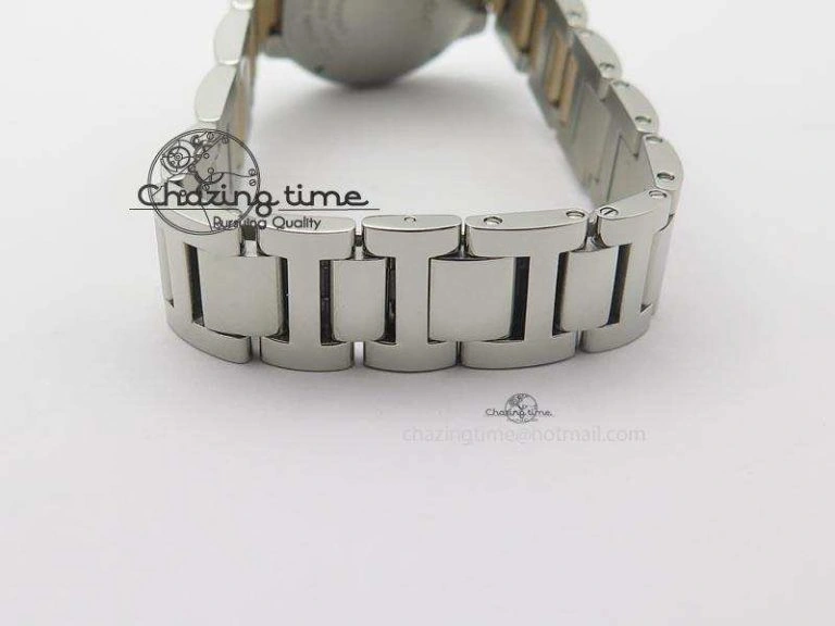Ballon Bleu De V6 28.5mm SS RG Champagne Gold Dial On SS RG Bracelet Ronda Quartz QuickDry 10785
