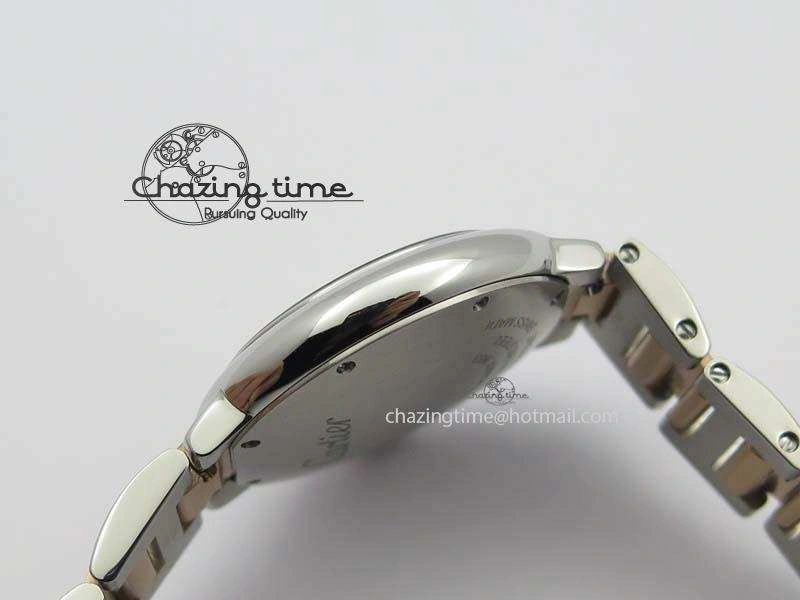 Ballon Bleu De V6 33mm SS RG Champagne Gold Dial On SS RG Bracelet Ronda Quartz GoAnywhere 6335