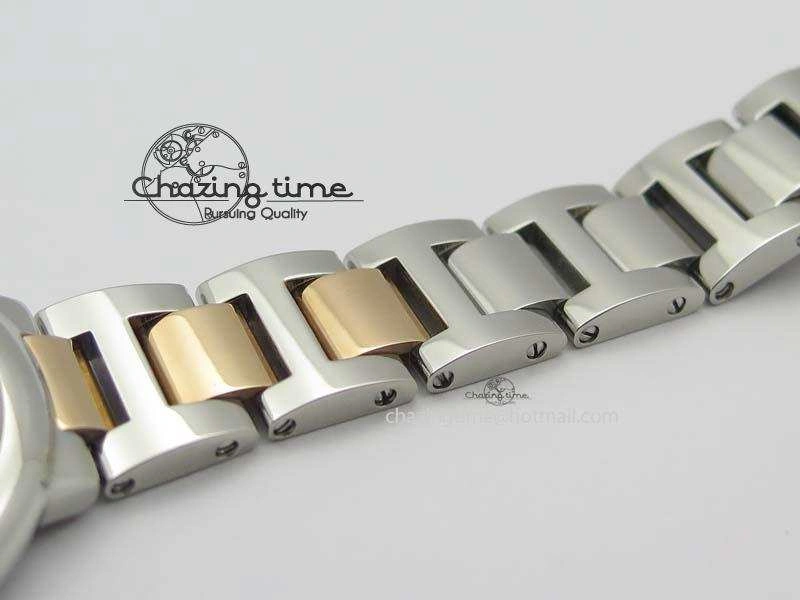 Ballon Bleu De V6 33mm SS RG Champagne Gold Dial On SS RG Bracelet Ronda Quartz GoAnywhere 6335
