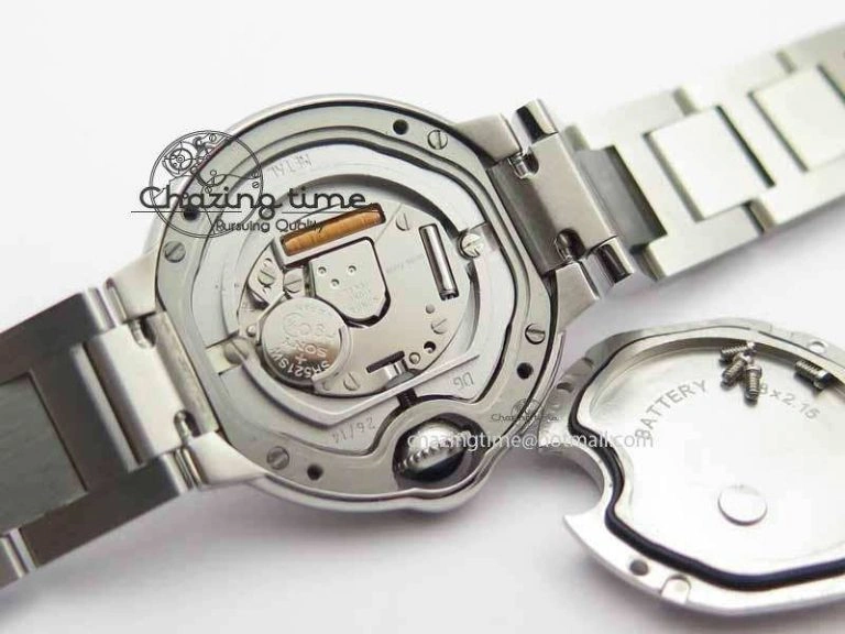 Ballon Bleu Ladies 28mm SS MK 1:1 Best Edition White Dial On SS Bracelet Ronda Quartz WaterResistant 6299