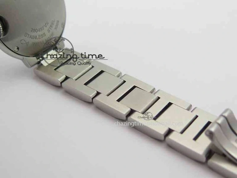 Ballon Bleu Ladies 28mm SS MK 1:1 Best Edition White Dial On SS Bracelet Ronda Quartz WaterResistant 6299