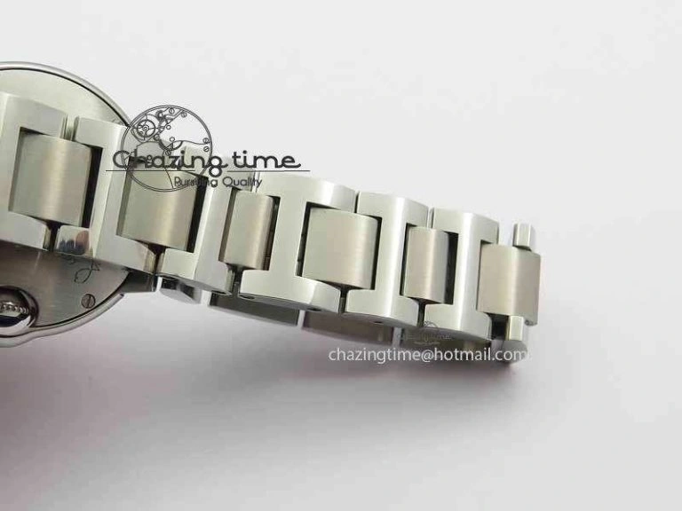 Ballon Bleu Ladies 28mm SS MK 1:1 Best Edition White Dial On SS Bracelet Ronda Quartz WaterResistant 6299