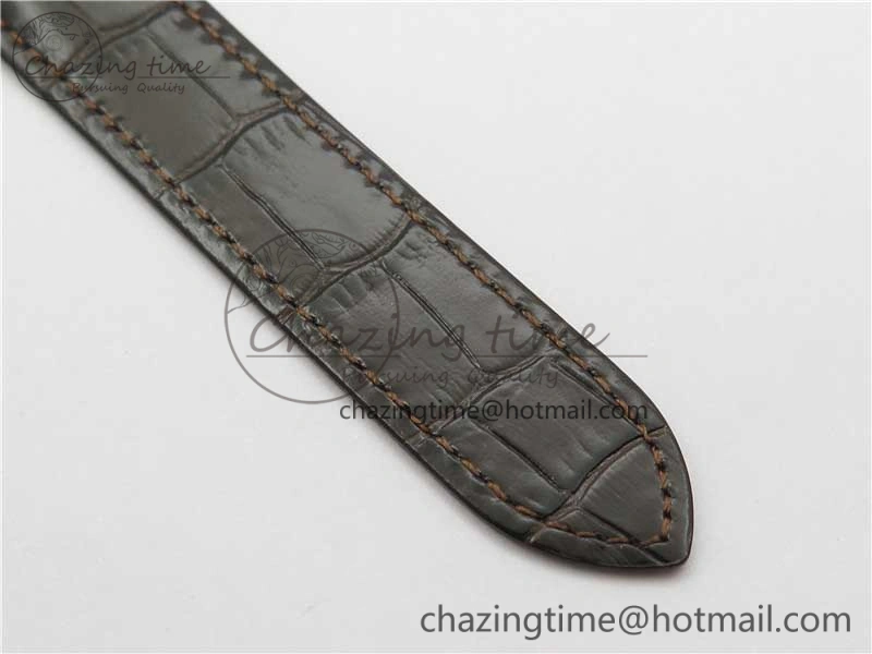 Ballon Bleu T Diamond RG Full Paved Diamonds with Roman Markers Dial on Brown Leather Strap Miyota Unique 6094