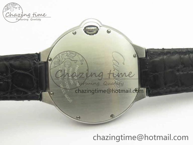 Ballon Bleu T Diamond SS Full Paved Diam Dial On Black Croco Strap Miyota 9015(Free Leather Strap) Tailored 6252
