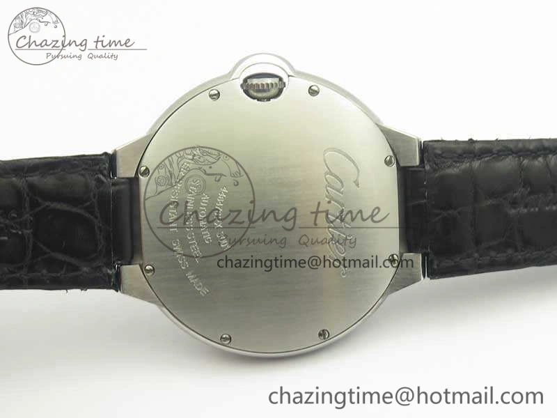 Ballon Bleu T Diamond SS Full Paved Diam Dial On Black Croco Strap Miyota 9015(Free Leather Strap) Tailored 6252