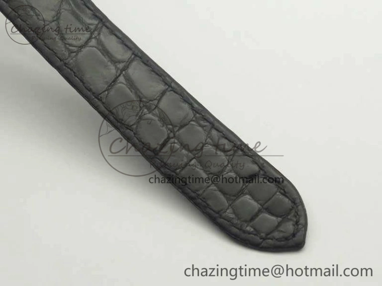 Ballon Bleu T Diamond SS Full Paved Diam Dial On Black Croco Strap Miyota 9015(Free Leather Strap) Tailored 6252