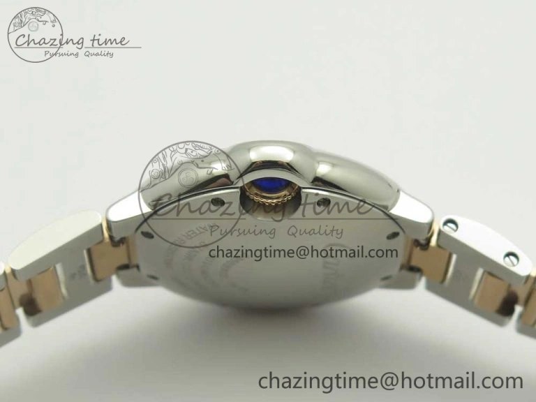 Ballon Bleu V6F 1:1 Best Edition 33mm SS RG RG Texture Dial on SS Bracelet SEIKO NH05A EyeCatching 6181