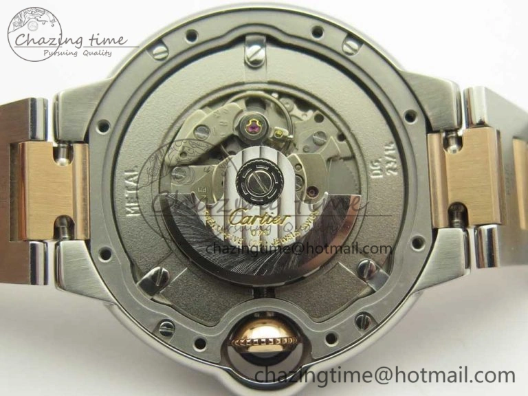 Ballon Bleu V6F 1:1 Best Edition 33mm SS RG RG Texture Dial on SS Bracelet SEIKO NH05A EyeCatching 6181