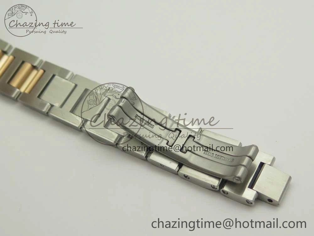 Ballon Bleu V6F 1:1 Best Edition 33mm SS RG RG Texture Dial on SS Bracelet SEIKO NH05A EyeCatching 6181
