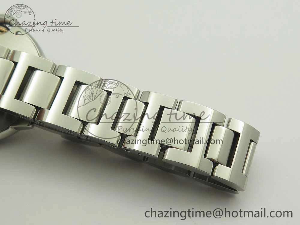 Ballon Bleu V6F 1:1 Best Edition 33mm SS RG RG Texture Dial on SS Bracelet SEIKO NH05A EyeCatching 6181