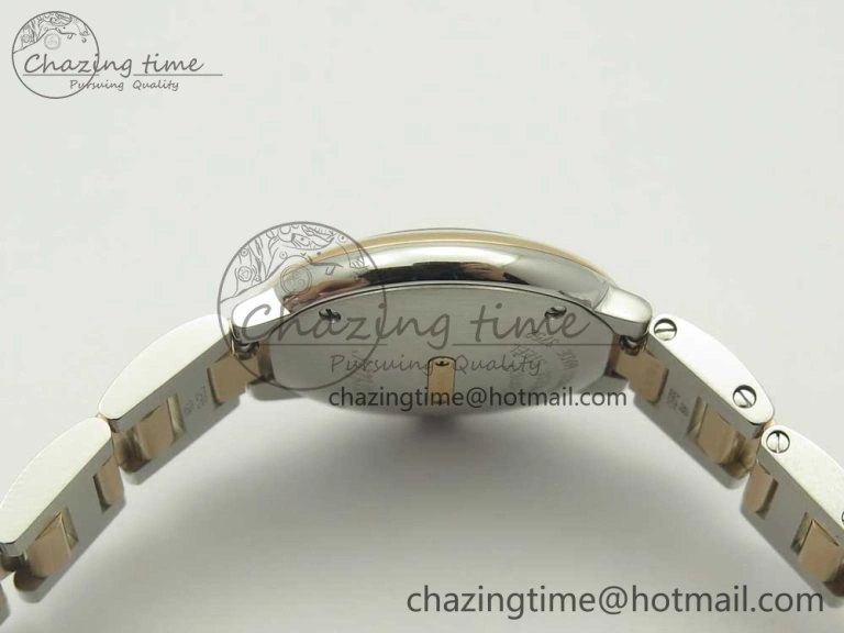 Ballon Bleu V6F 28mm SS RG 1:1 Best Edition White Texture Dial on SS Bracelet Ronda Quartz GoAnywhere 10656