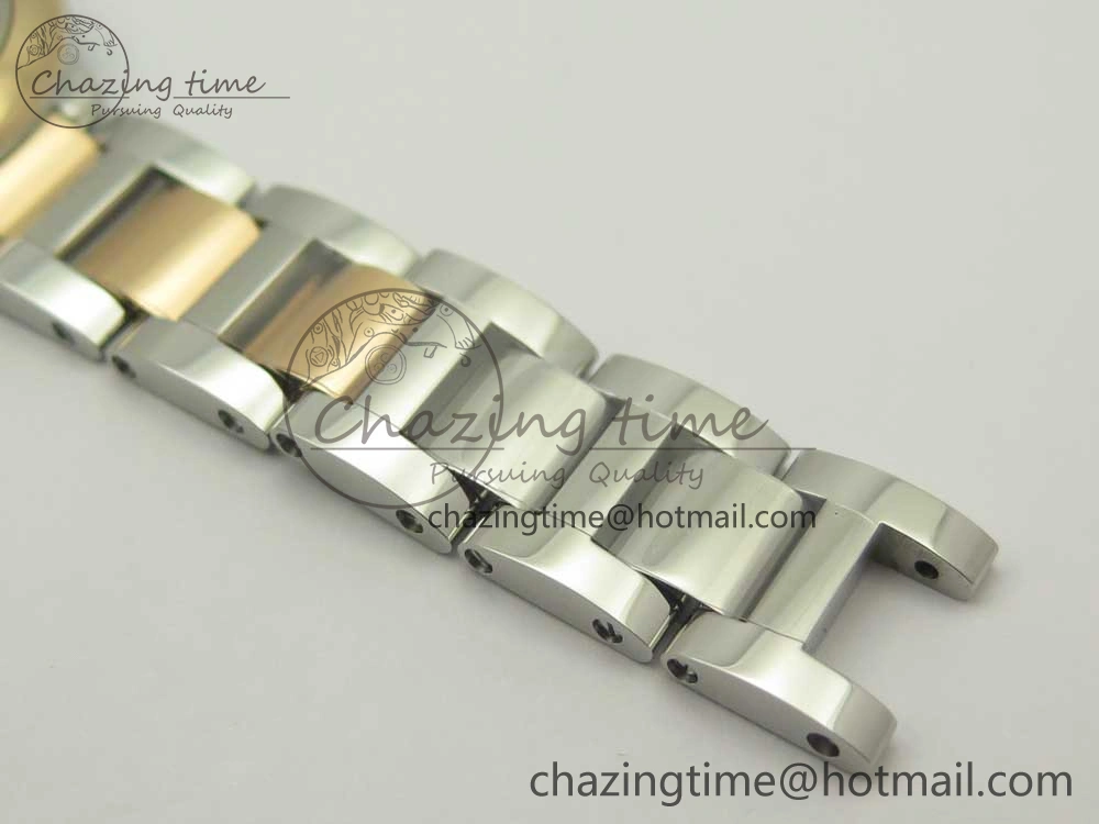 Ballon Bleu V6F 28mm SS RG 1:1 Best Edition White Texture Dial on SS Bracelet Ronda Quartz GoAnywhere 10656