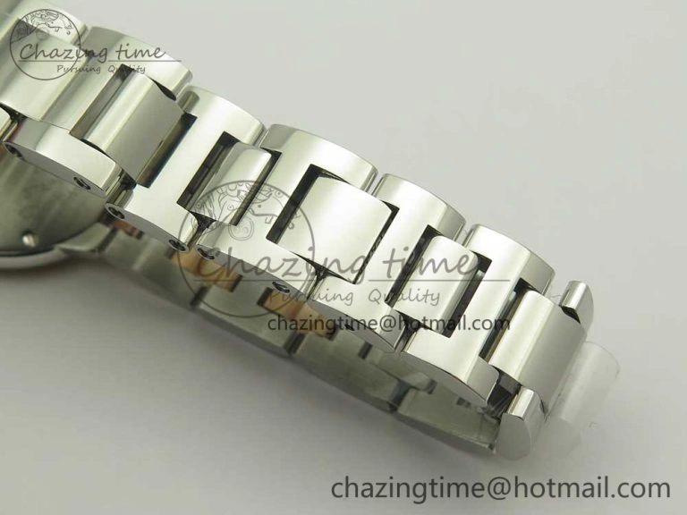 Ballon Bleu V6F 28mm SS RG 1:1 Best Edition White Texture Dial on SS Bracelet Ronda Quartz GoAnywhere 10656
