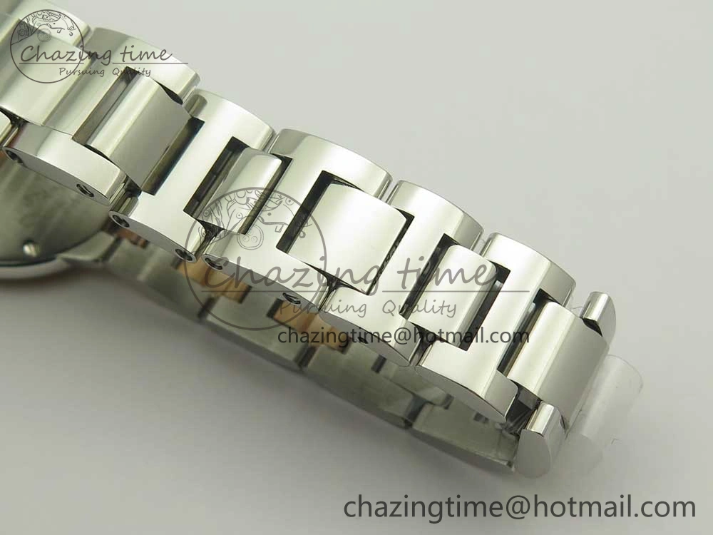Ballon Bleu V6F 28mm SS RG 1:1 Best Edition White Texture Dial on SS Bracelet Ronda Quartz GoAnywhere 10656