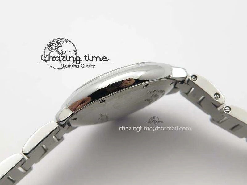 Ballon Bleu V6F Best Edition 33mm SS White Textured Dial On SS Bracelet Ronda Quartz Trendy 6354