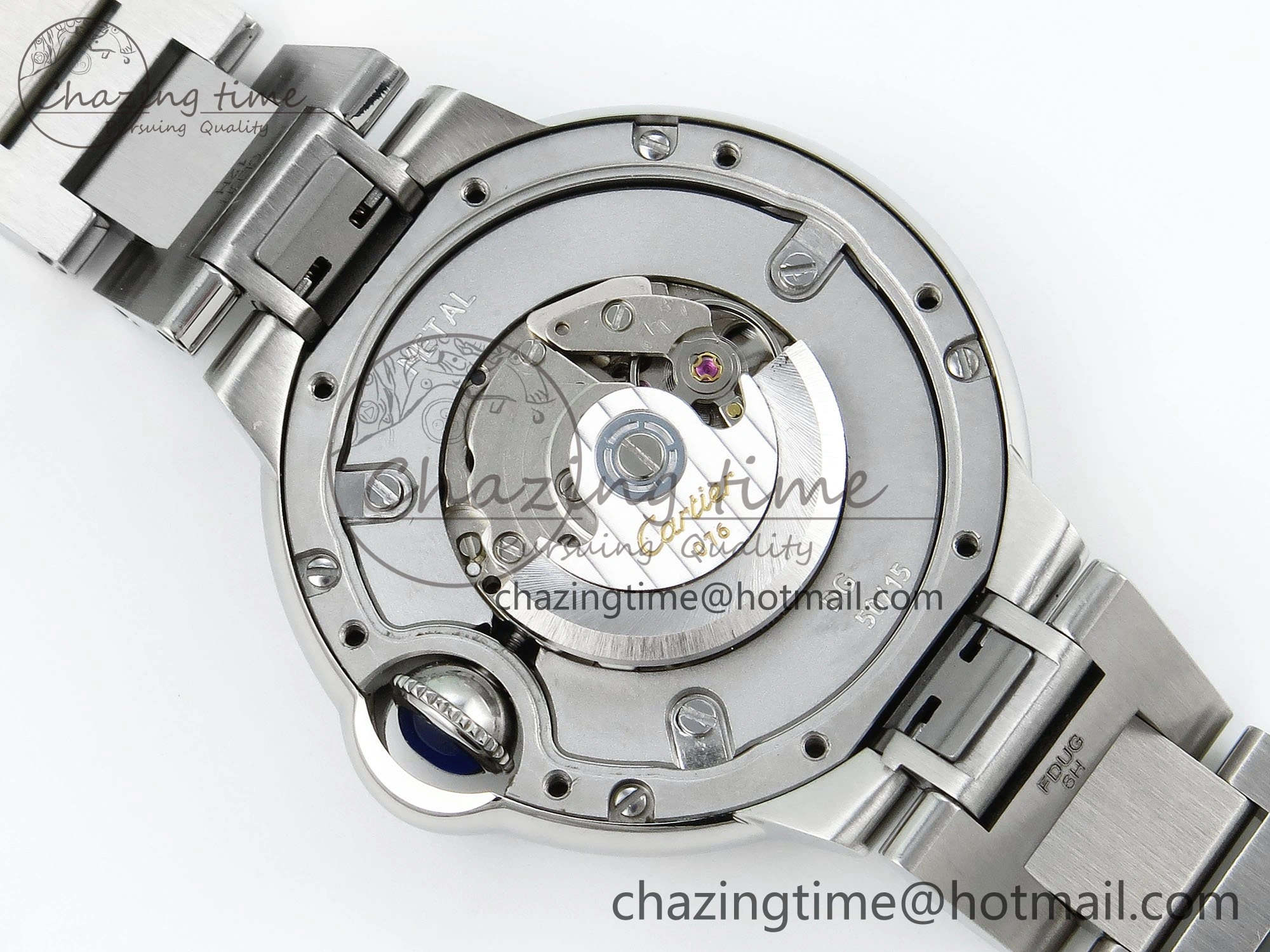 Ballon Bleu WSBB0044 33mm SS CHF 1:1 Best Edition Pink Textured Dial on SS Bracelet SEIKO NH05A TopPick 10076