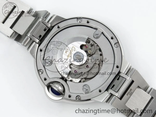 Ballon Bleu WSBB0044 33mm SS CHF 1:1 Best Edition Pink Textured Dial on SS Bracelet SEIKO NH05A TopPick 10076