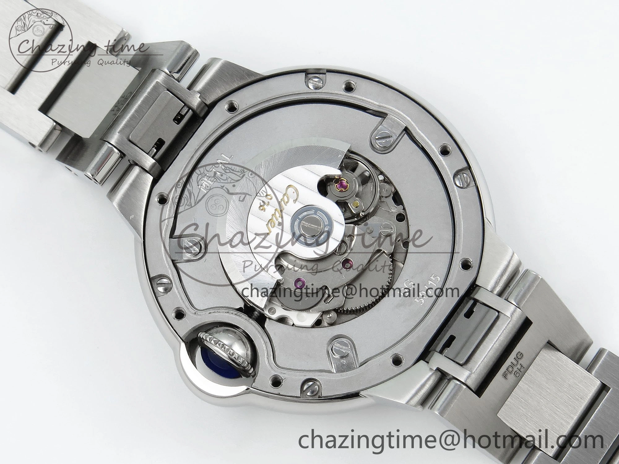 Ballon Bleu WSBB0044 33mm SS CHF 1:1 Best Edition Pink Textured Dial on SS Bracelet SEIKO NH05A TopPick 10076