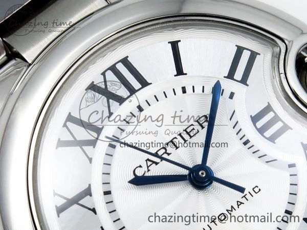 Ballon Bleu WSBB0044 33mm SS CHF 1:1 Best Edition White Textured Dial on SS Bracelet SEIKO NH05A Trendy 6047