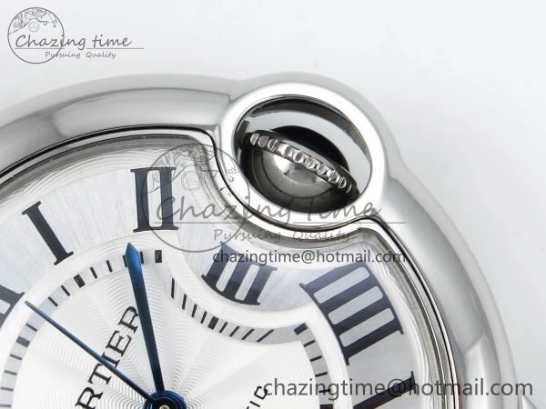 Ballon Bleu WSBB0044 33mm SS CHF 1:1 Best Edition White Textured Dial on SS Bracelet SEIKO NH05A Trendy 6047