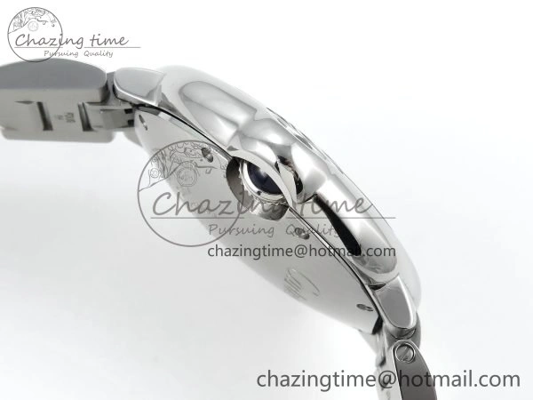 Ballon Bleu WSBB0044 33mm SS CHF 1:1 Best Edition White Textured Dial on SS Bracelet SEIKO NH05A Trendy 6047