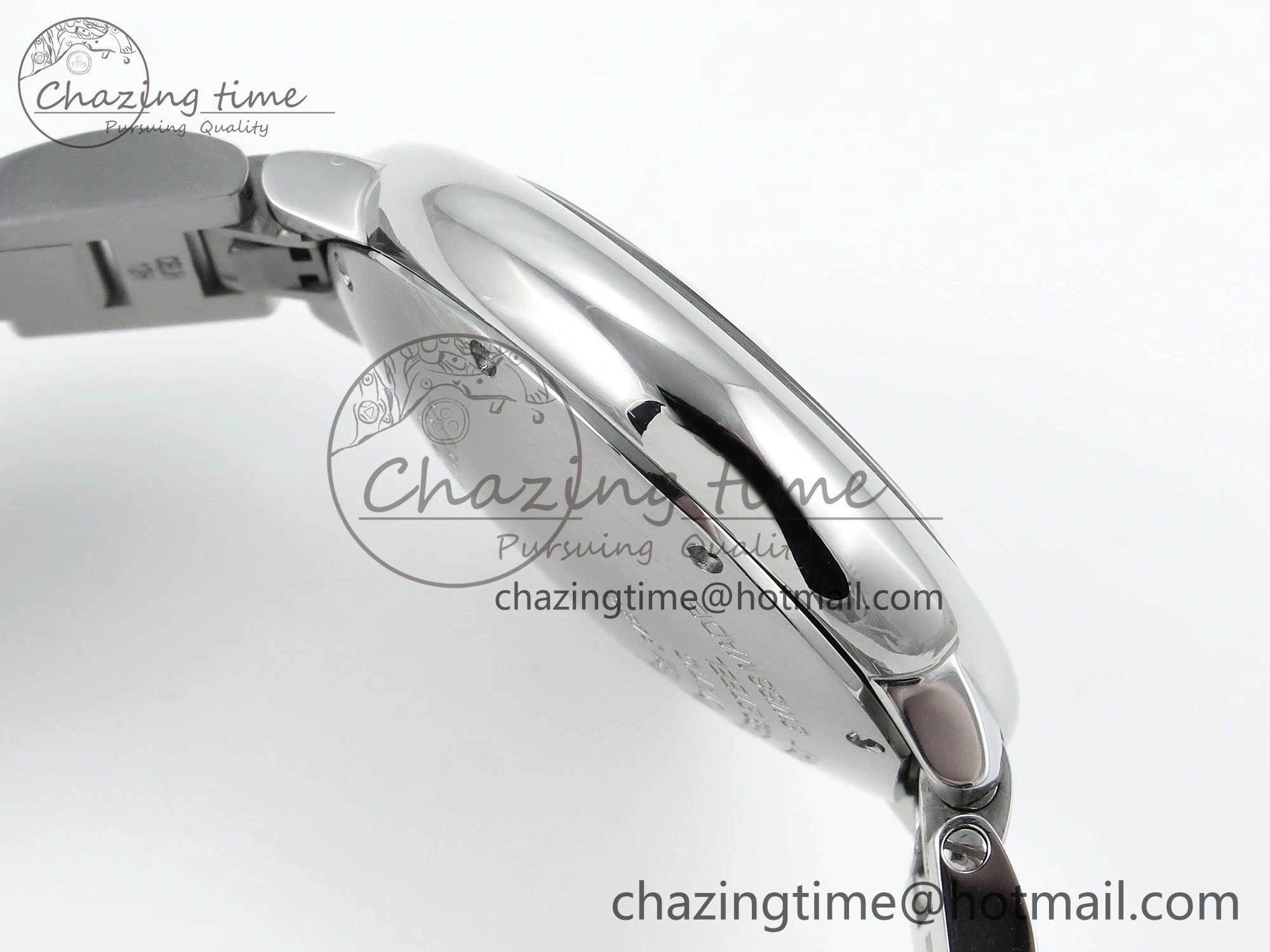 Ballon Bleu WSBB0044 33mm SS CHF 1:1 Best Edition White Textured Dial on SS Bracelet SEIKO NH05A Trendy 6047