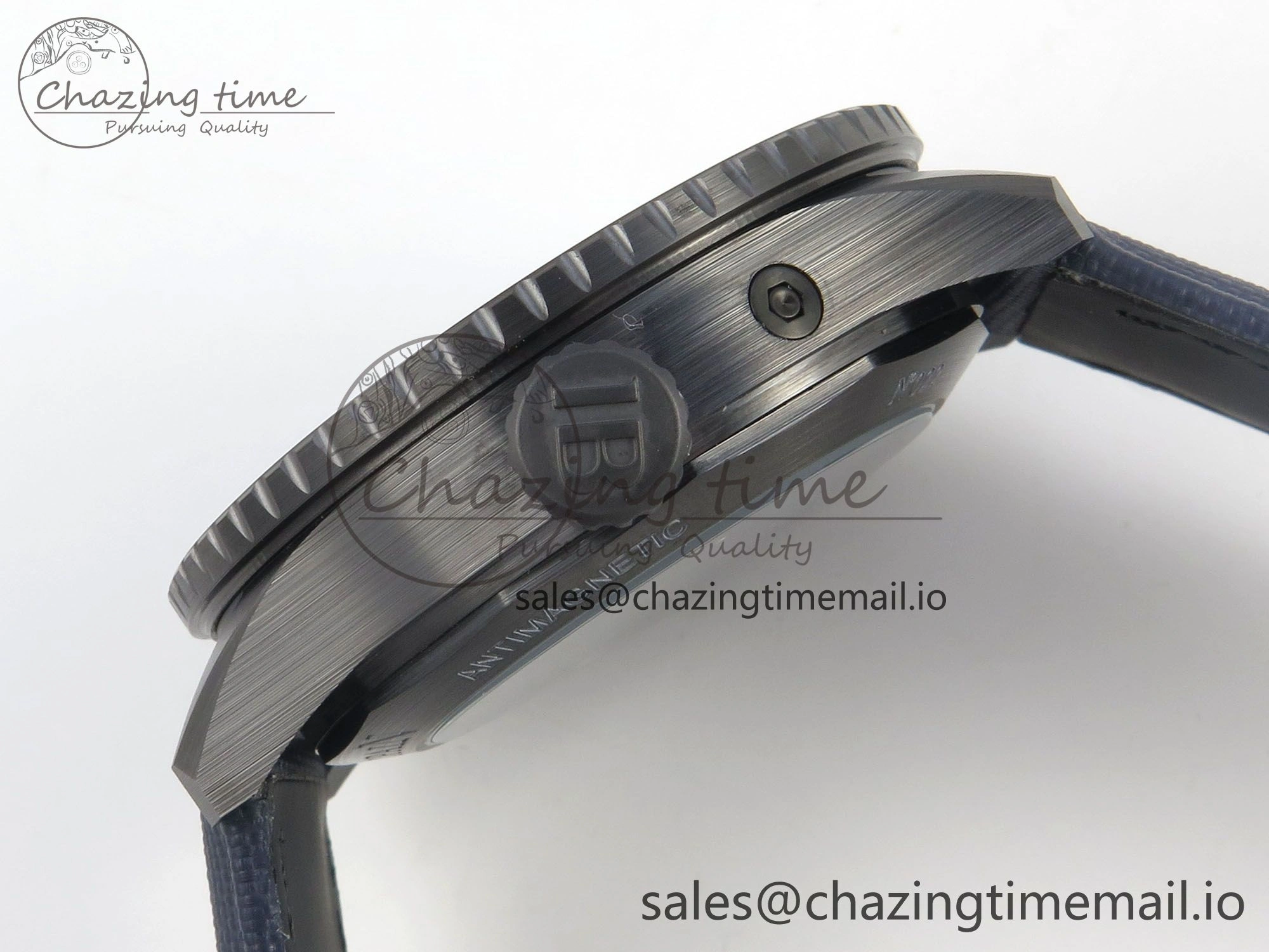 Bathyscaphe 43mm Ceramic DDDF 1:1 Best Edition Blue Dial on Blue Nylon Strap A Thermal 4224