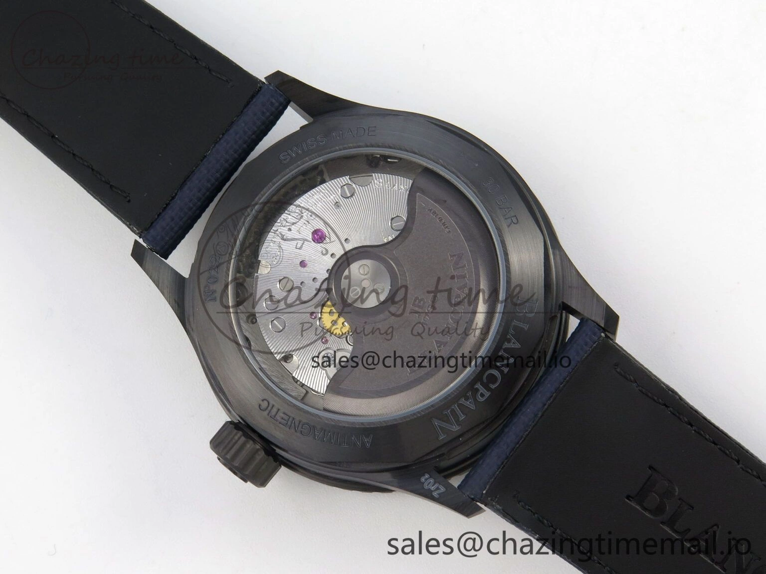 Bathyscaphe 43mm Ceramic DDDF 1:1 Best Edition Blue Dial on Blue Nylon Strap A Thermal 4224