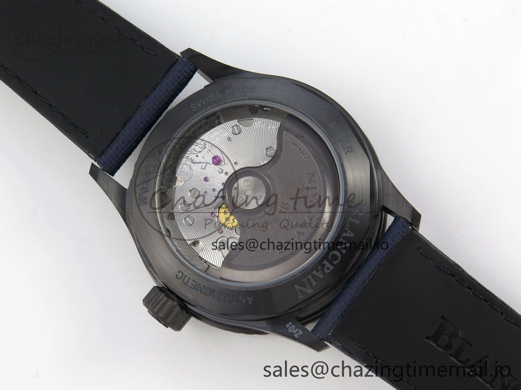Bathyscaphe 43mm Ceramic DDDF 1:1 Best Edition Blue Dial on Blue Nylon Strap A Thermal 4224