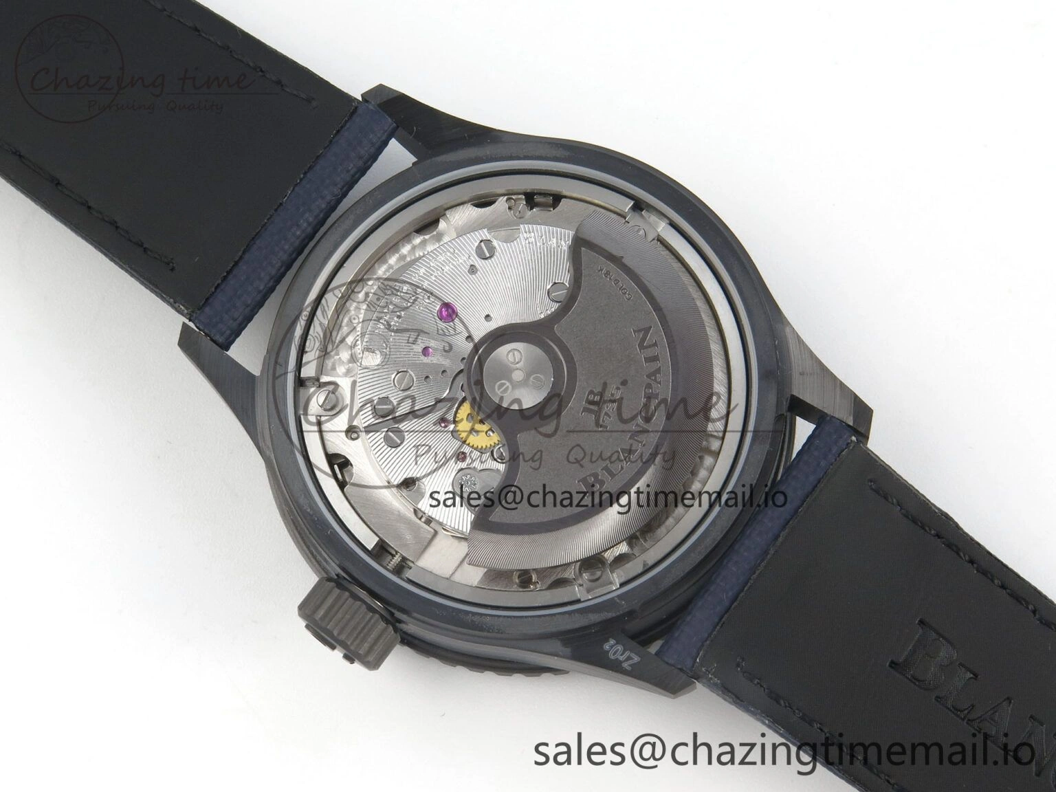 Bathyscaphe 43mm Ceramic DDDF 1:1 Best Edition Blue Dial on Blue Nylon Strap A Thermal 4224