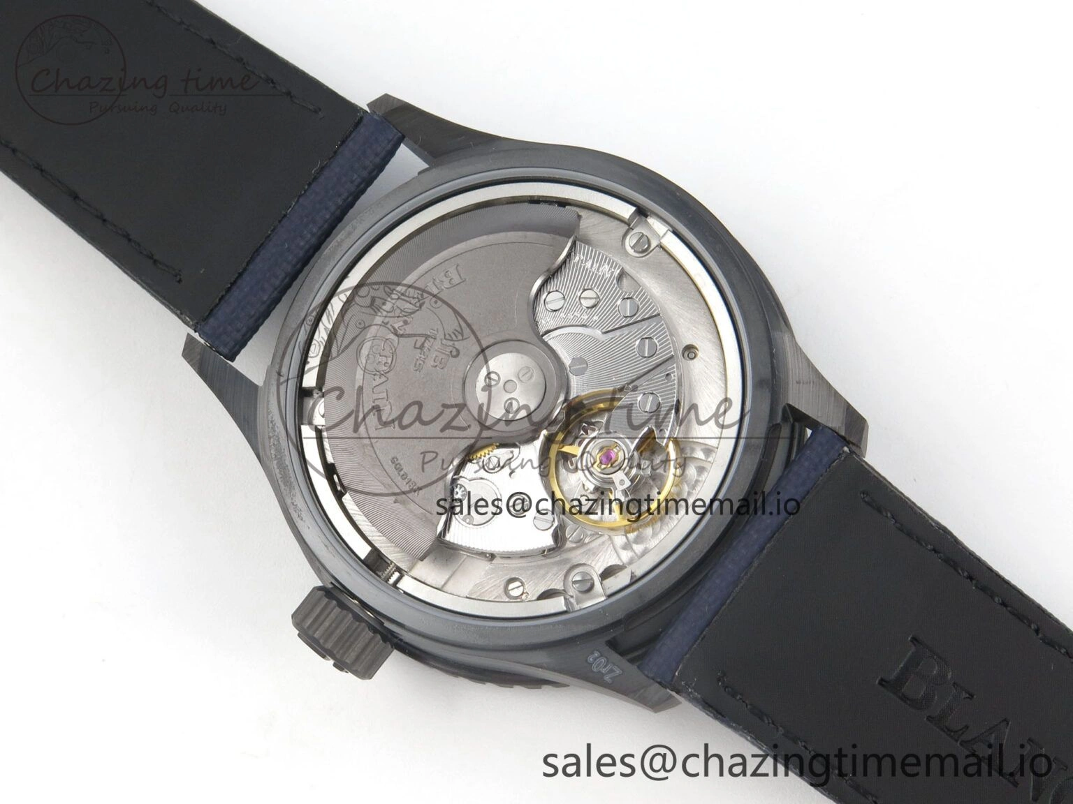 Bathyscaphe 43mm Ceramic DDDF 1:1 Best Edition Blue Dial on Blue Nylon Strap A Thermal 4224