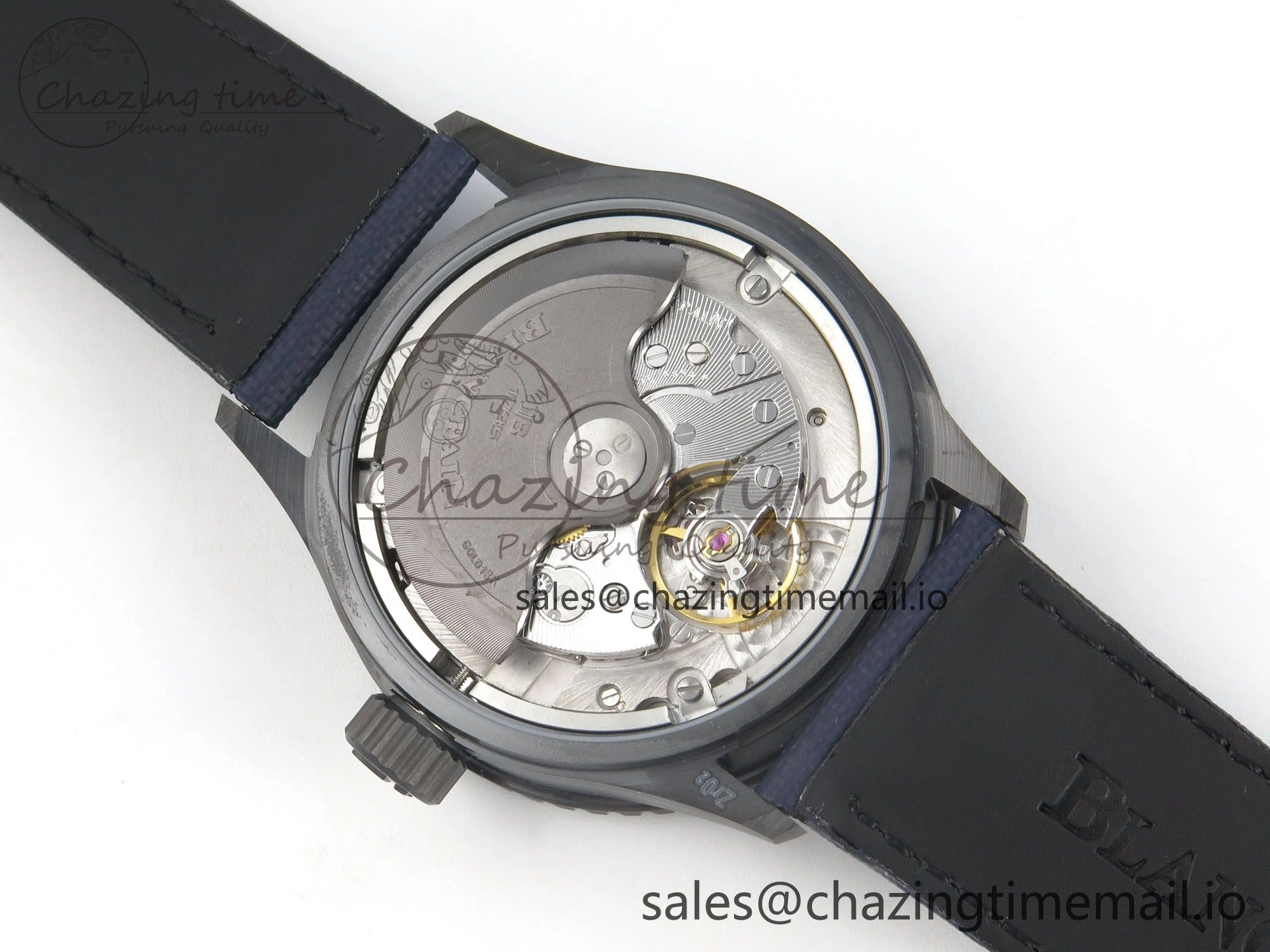 Bathyscaphe 43mm Ceramic DDDF 1:1 Best Edition Blue Dial on Blue Nylon Strap A Thermal 4224