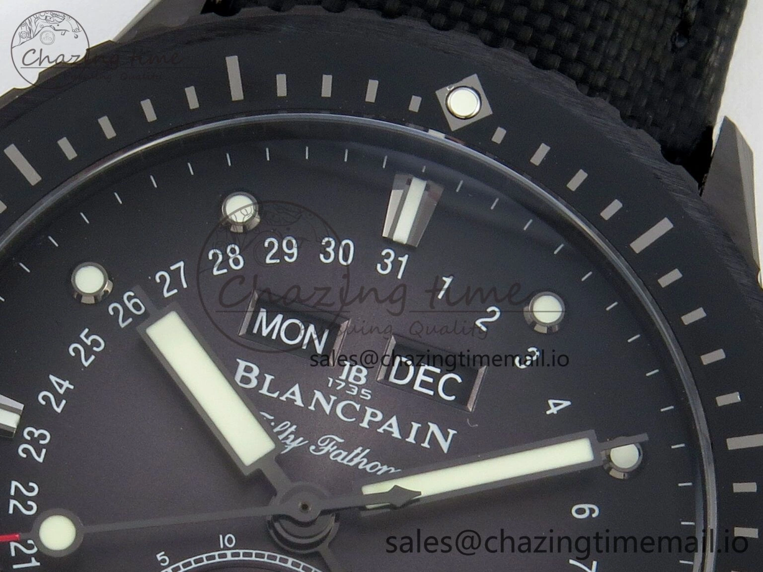 Bathyscaphe 43mm Ceramic DDDF 1:1 Best Edition Gray Dial on Black Nylon Strap A WeatherProof 4225