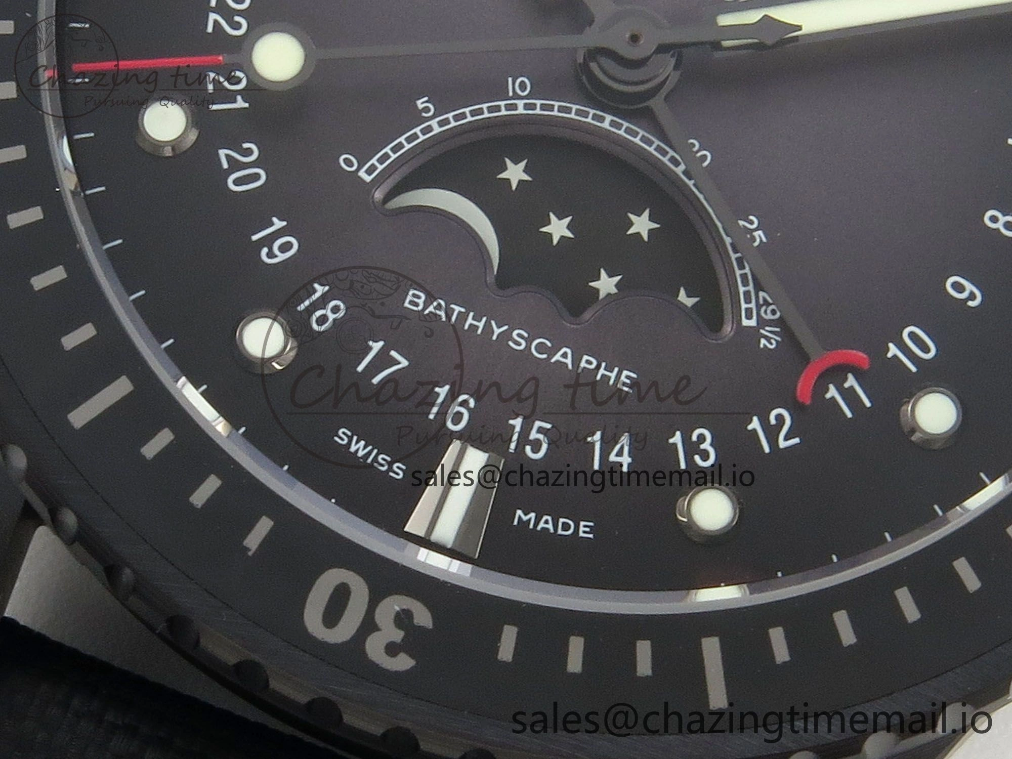 Bathyscaphe 43mm Ceramic DDDF 1:1 Best Edition Gray Dial on Black Nylon Strap A WeatherProof 4225