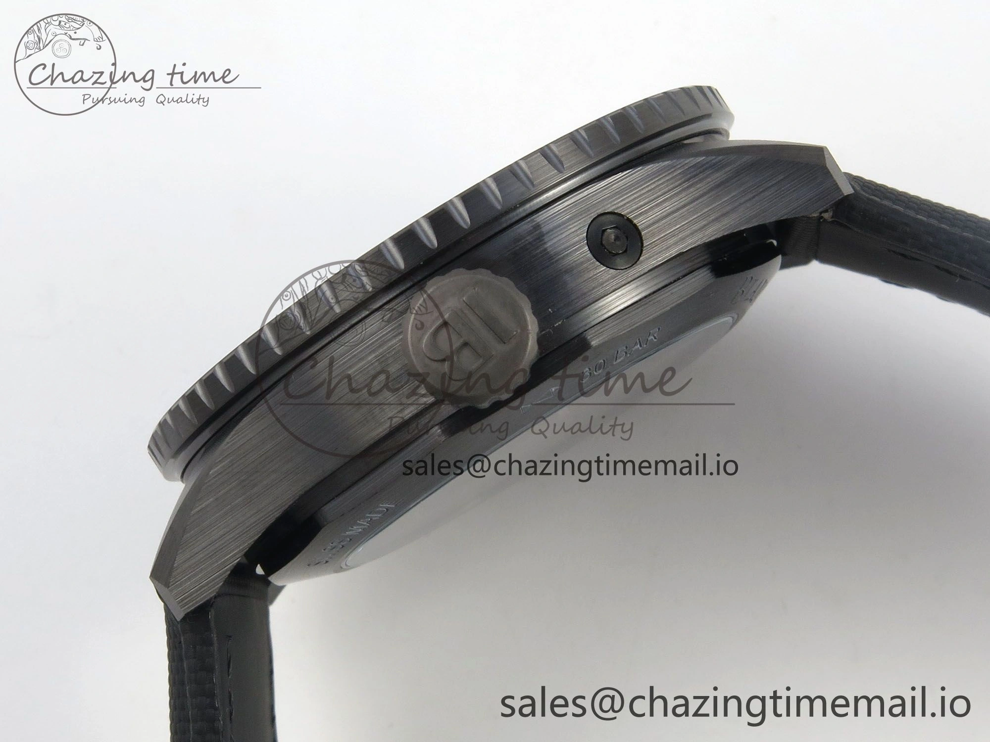 Bathyscaphe 43mm Ceramic DDDF 1:1 Best Edition Gray Dial on Black Nylon Strap A WeatherProof 4225