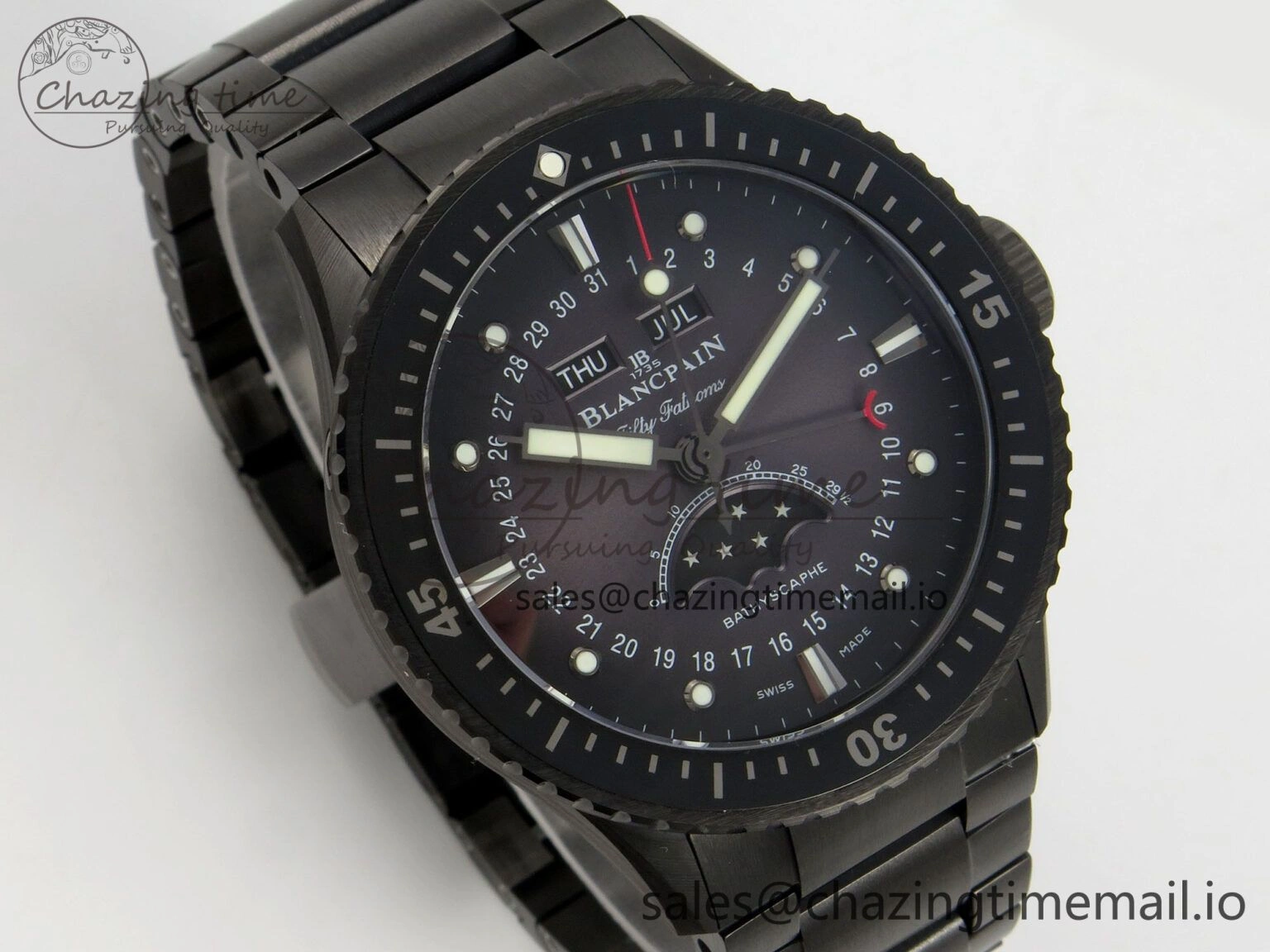 ModernLook Bathyscaphe 43mm Ceramic DDDF 1:1 Best Edition Gray Dial on Ceramic Bracelet A 5253