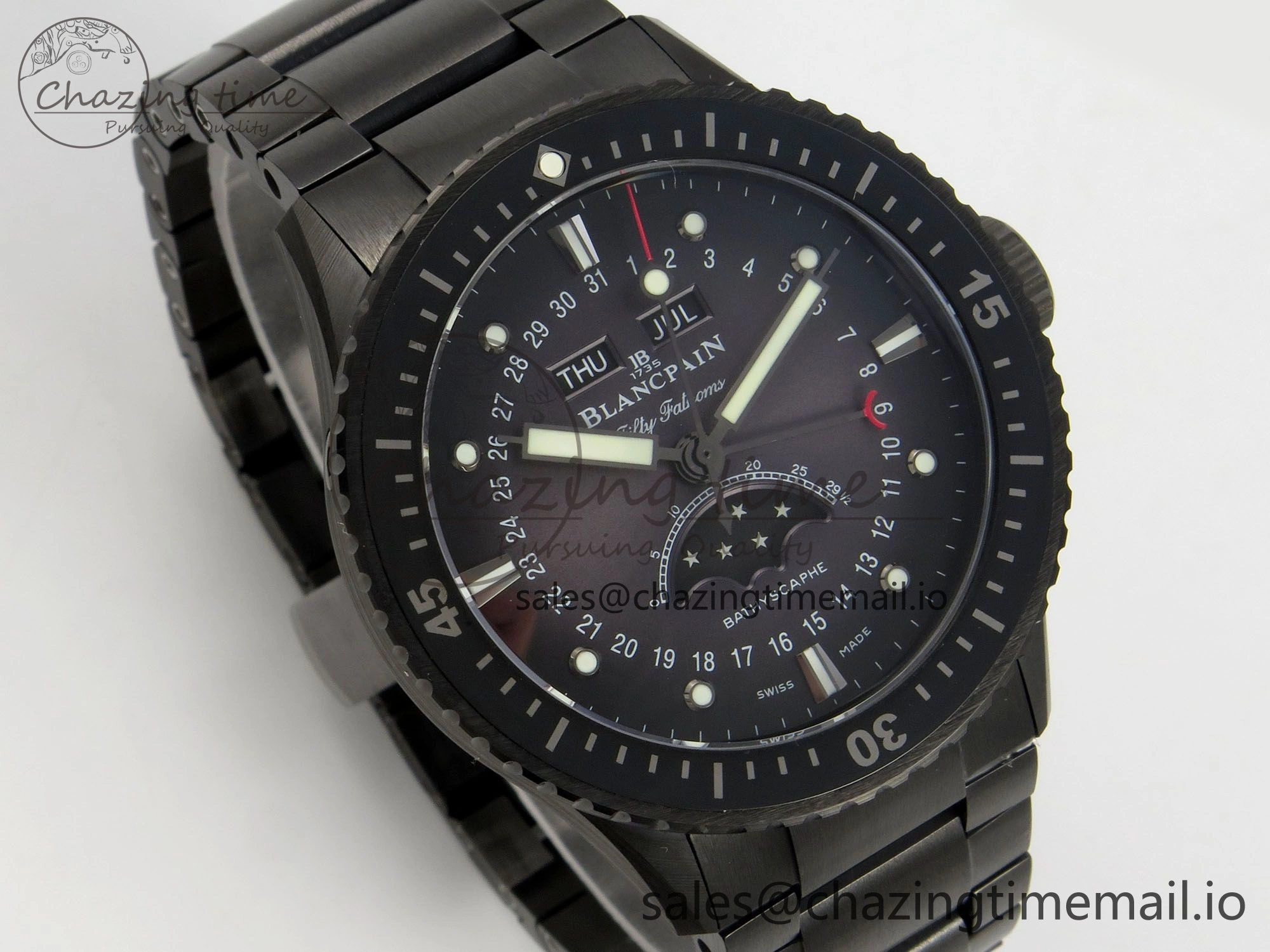 ModernLook Bathyscaphe 43mm Ceramic DDDF 1:1 Best Edition Gray Dial on Ceramic Bracelet A 5253
