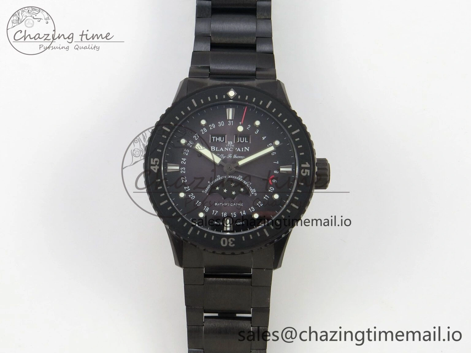 ModernLook Bathyscaphe 43mm Ceramic DDDF 1:1 Best Edition Gray Dial on Ceramic Bracelet A 5253