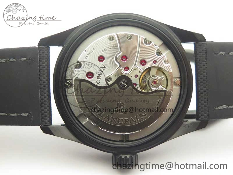 Durable Bathyscaphe DLC ZF 11 Best Edition Black Dial on Black Sail-Canvas Strap A1315 (Free Rubber Strap) 5283