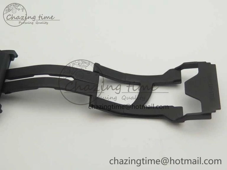 Big Bang 44mm Full Carbon Fiber 3AF CF Dial Silver Markers Hands on Black Rubber Strap HUB QuickDry 6894