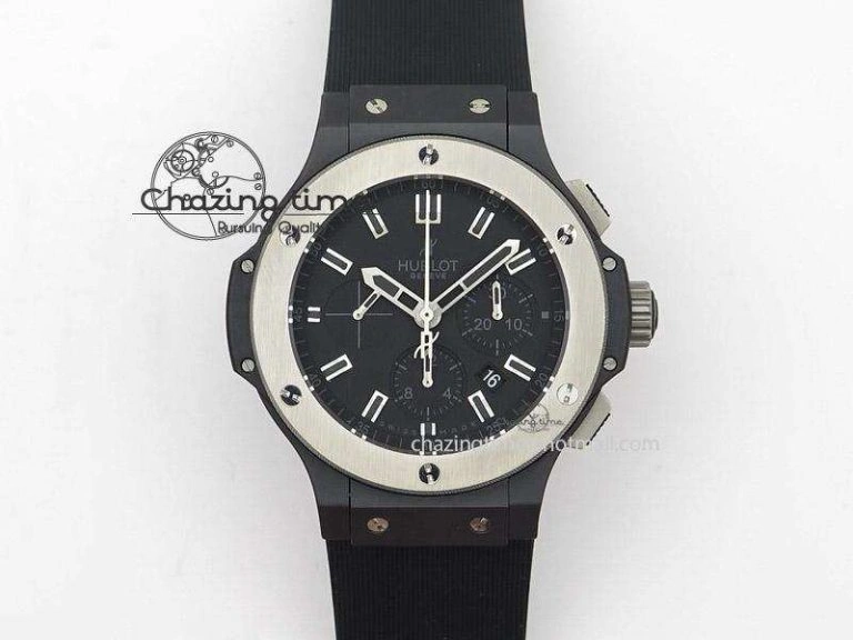 Big Bang 44mm Full Ceramic Evolution Ice Bang on Rubber Strap Youthful 6976