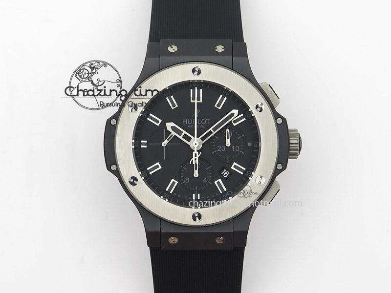 Big Bang 44mm Full Ceramic Evolution Ice Bang on Rubber Strap Youthful 6976