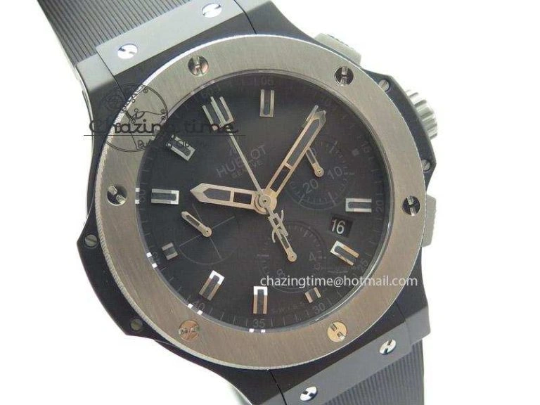 Big Bang 44mm Full Ceramic Evolution Ice Bang on Rubber Strap Youthful 6976