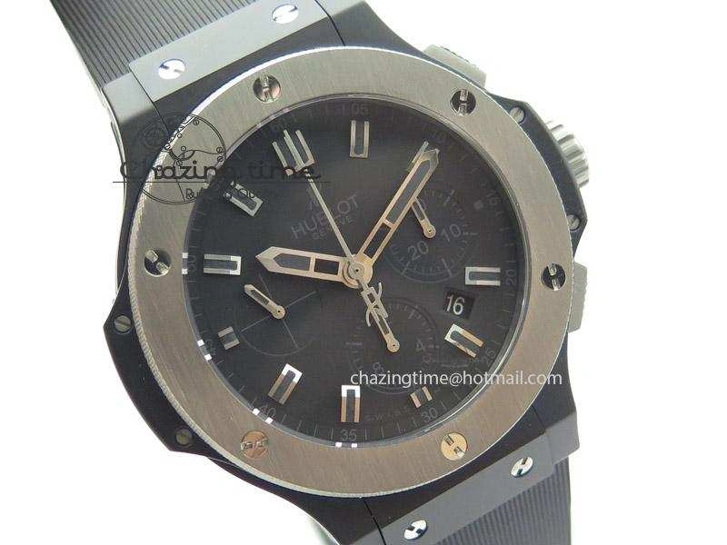 Big Bang 44mm Full Ceramic Evolution Ice Bang on Rubber Strap Youthful 6976