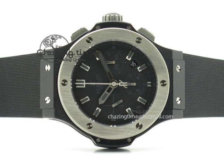 Big Bang 44mm Full Ceramic Evolution Ice Bang on Rubber Strap Youthful 6976
