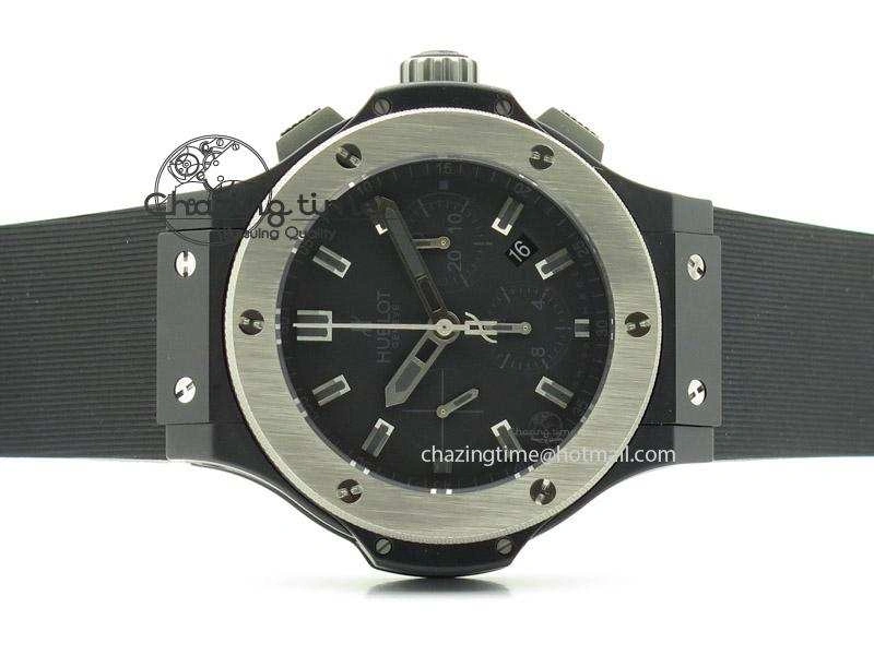 Big Bang 44mm Full Ceramic Evolution Ice Bang on Rubber Strap Youthful 6976