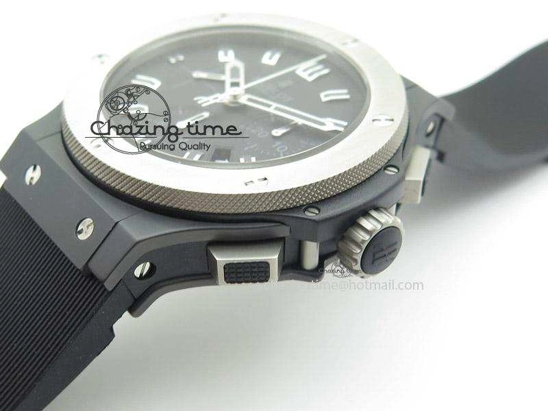 Big Bang 44mm Full Ceramic Evolution Ice Bang on Rubber Strap Youthful 6976