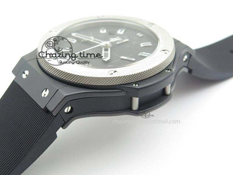 Big Bang 44mm Full Ceramic Evolution Ice Bang on Rubber Strap Youthful 6976