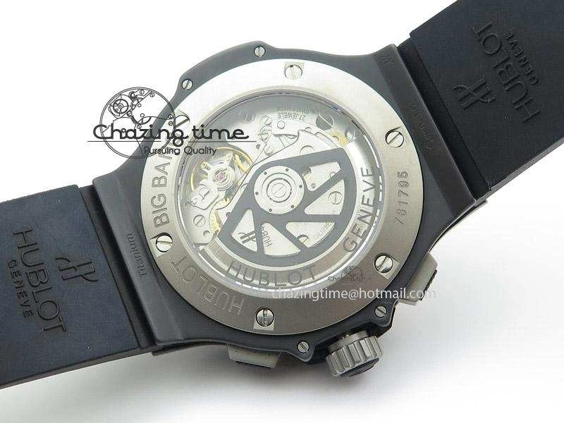Big Bang 44mm Full Ceramic Evolution Ice Bang on Rubber Strap Youthful 6976